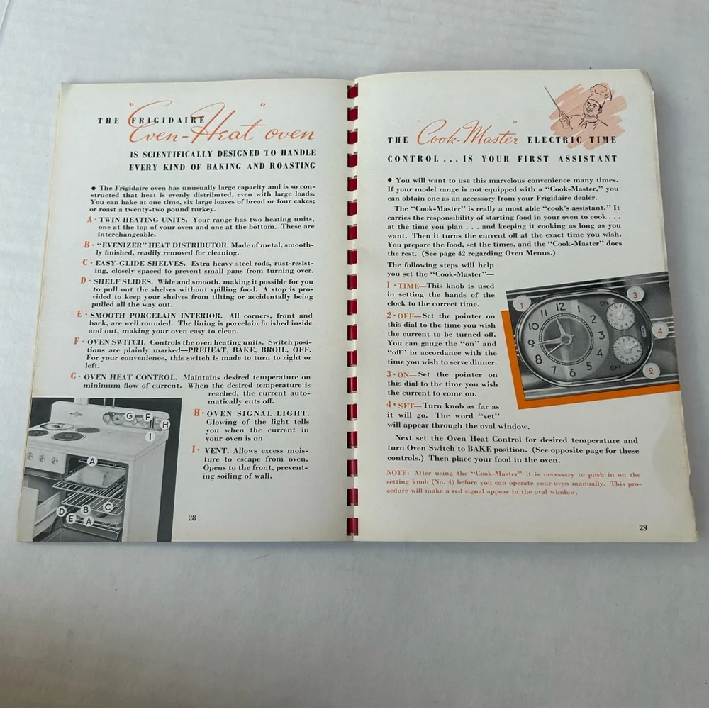 Carefree Cooking With The Frigidaire Electric Range 1937 Vintage Cookbook